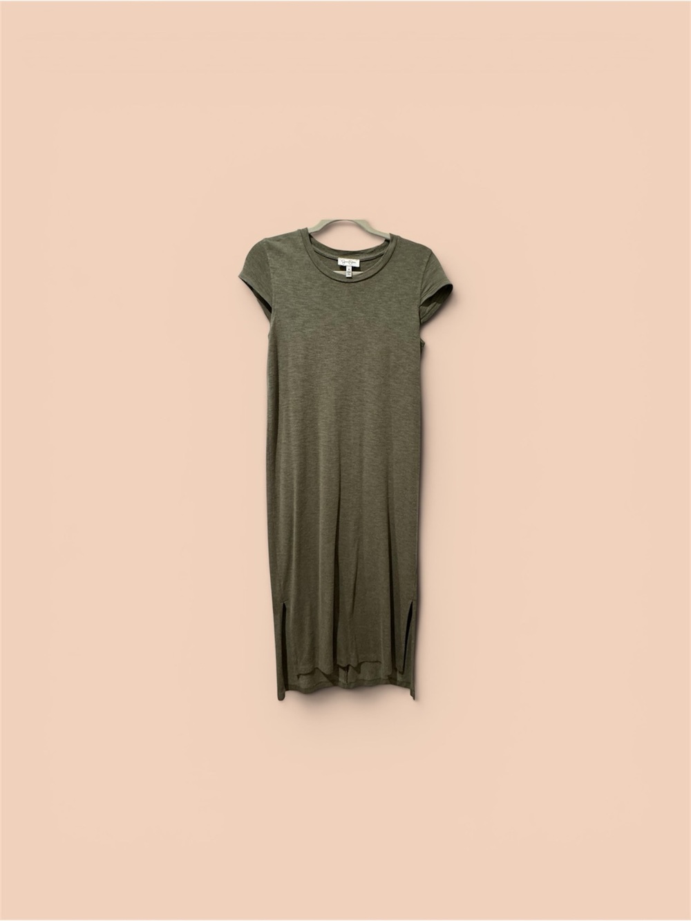 Jessica Simpson Olive Short Sleeve Midi Dress